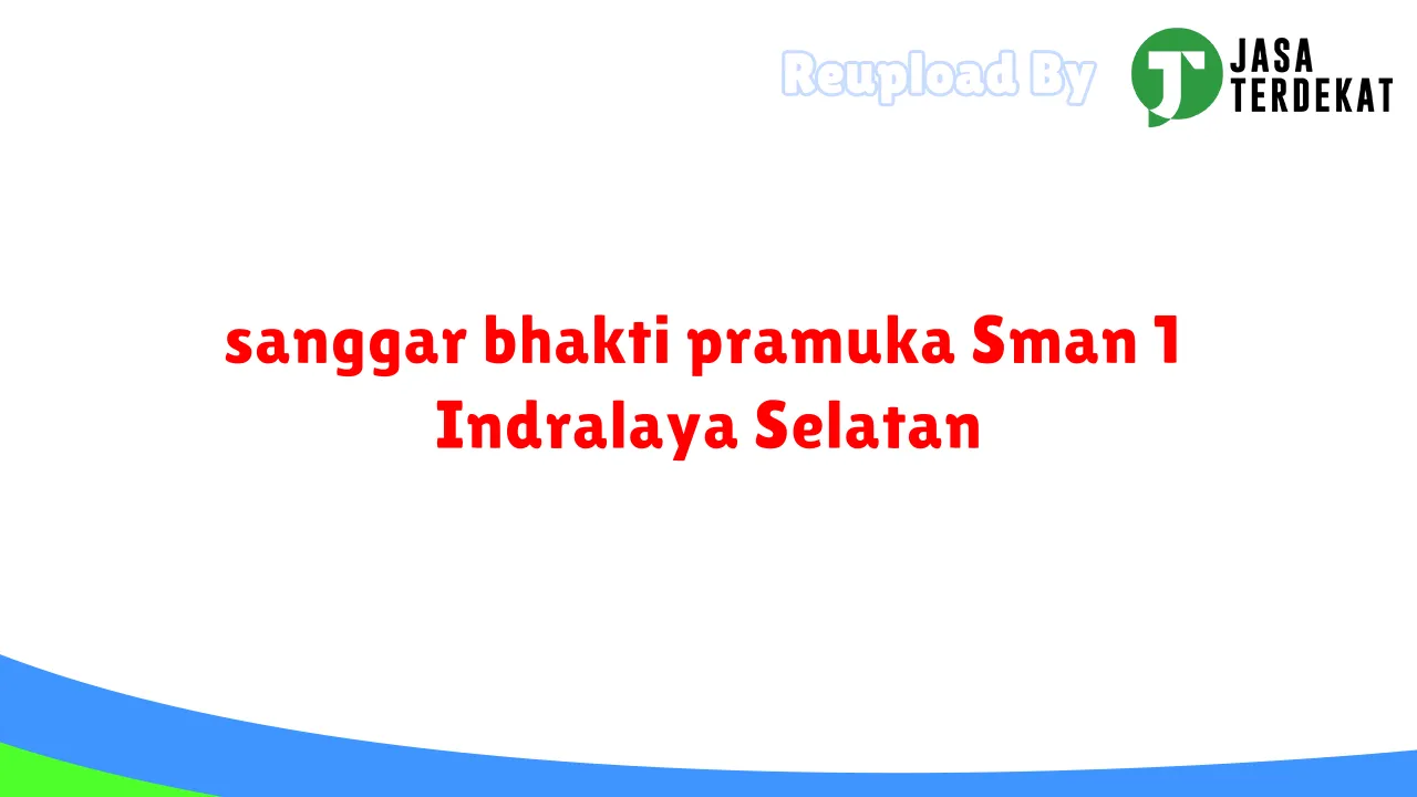 sanggar bhakti pramuka Sman 1 Indralaya Selatan