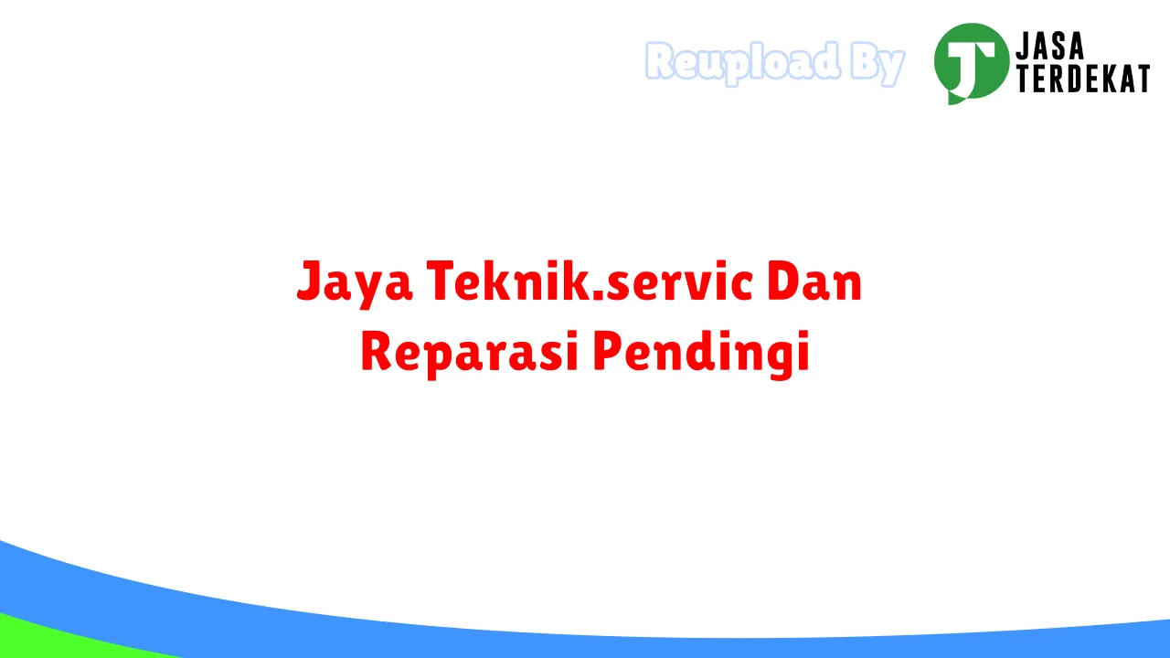 Jaya Teknik.servic Dan Reparasi Pendingi