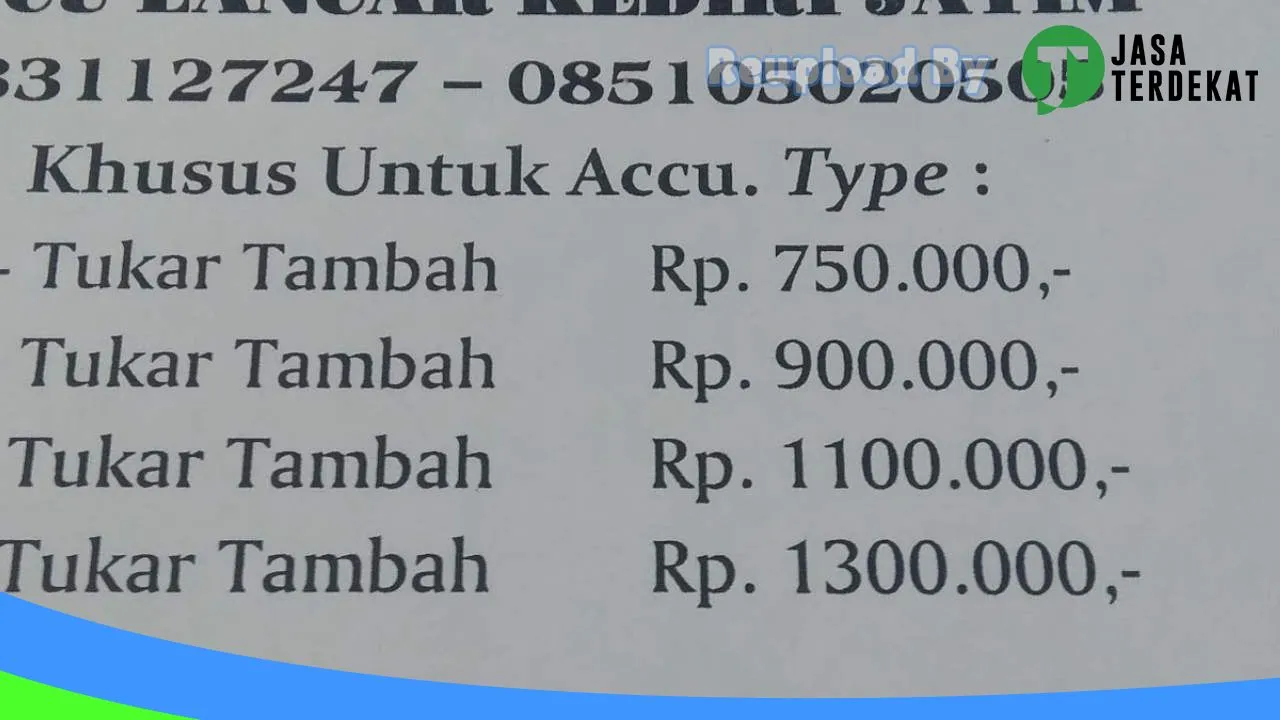 Gambar accu lancar di Kediri, Jawa Timur ke 3